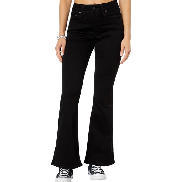 Levi's Denim - Levi's Women's 726 High Rise Flare Jeans black size 6 long * wj42